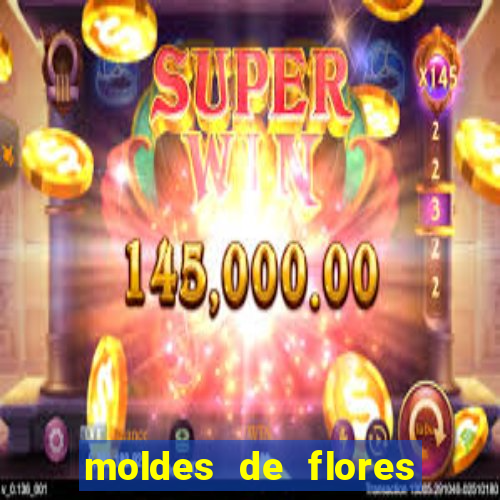 moldes de flores gigantes para imprimir